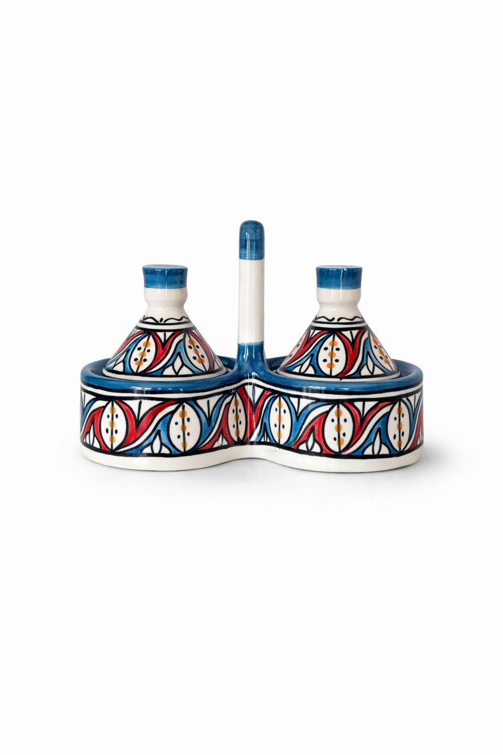 Mini Tajines pour épices traditionnel en terre cuite fait main