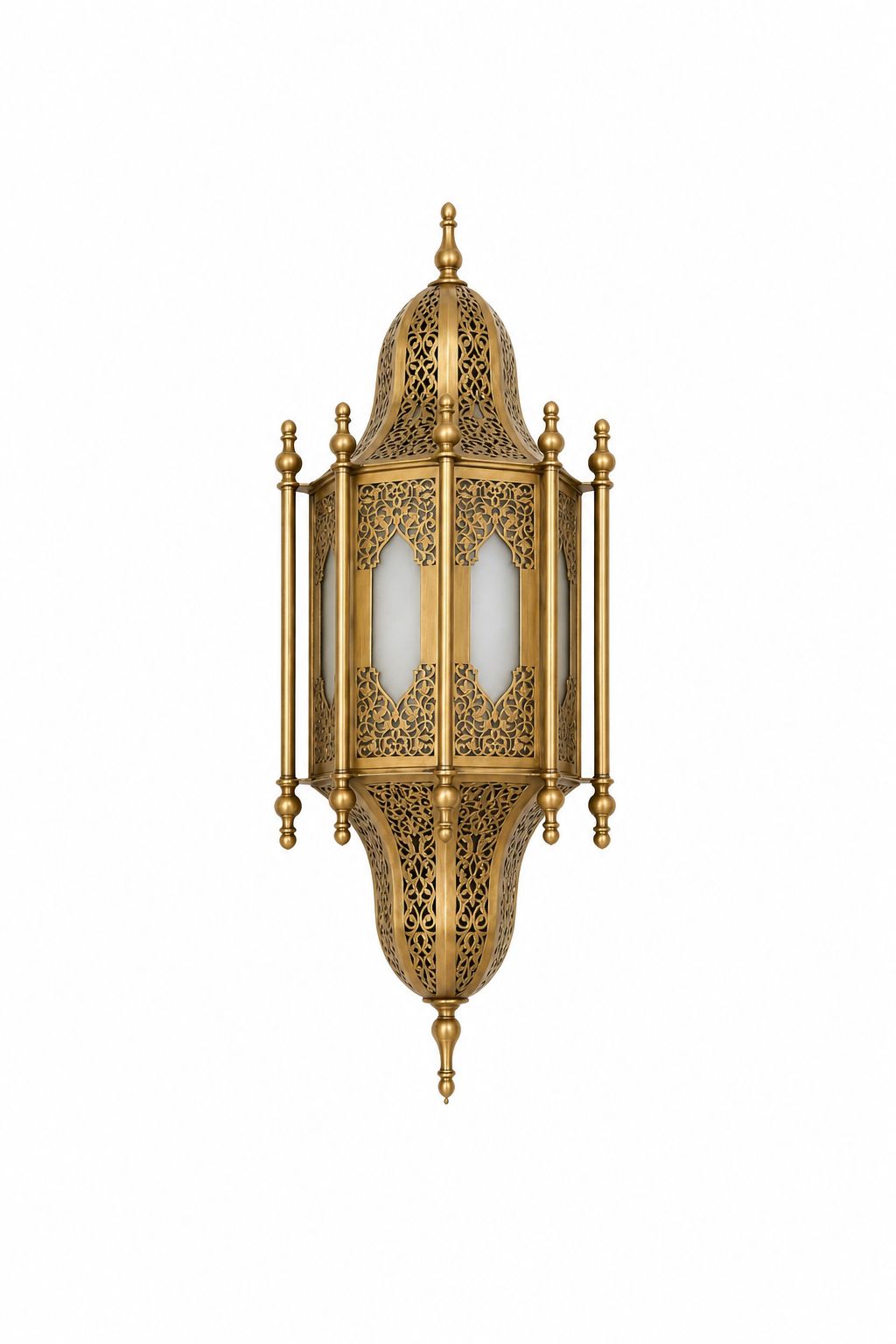 Applique murale en cuivre et verre irakien